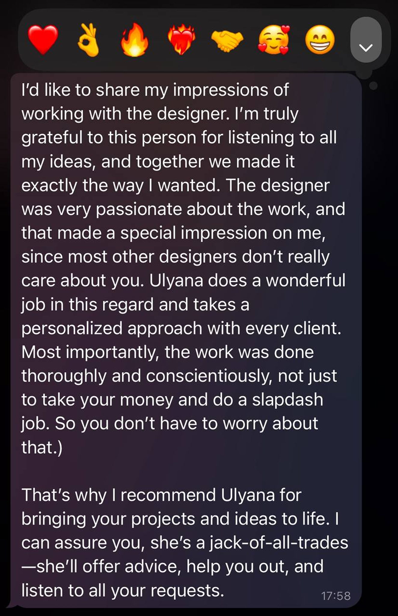 Review from a founder